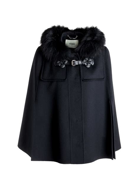 fendi fur hood coat|fendi fur trimmed coats.